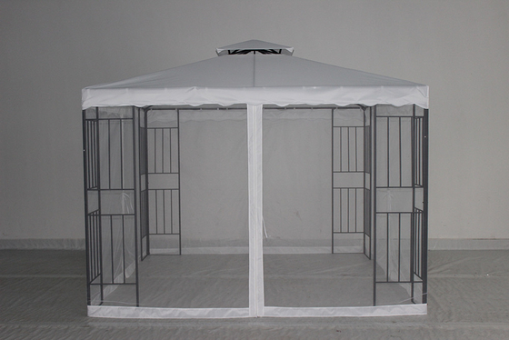 Tenda da giardino a soffitto rigido da esterno con facciata in acciaio e personalizzabile