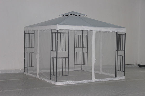 Tenda da giardino a soffitto rigido da esterno con facciata in acciaio e personalizzabile
