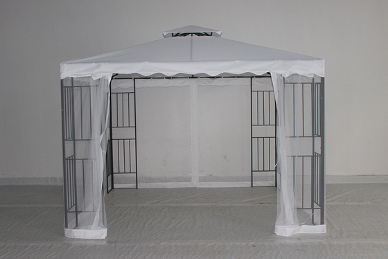 Tenda da giardino a soffitto rigido da esterno con facciata in acciaio e personalizzabile