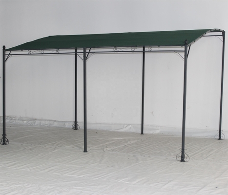 3*4*2.5M Conchiglie metalliche esterne Ombra da sole Gazebo da giardino con ombrello