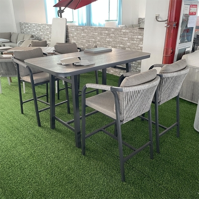 Set di giardino specifico Divano in rattan in alluminio Moderno design