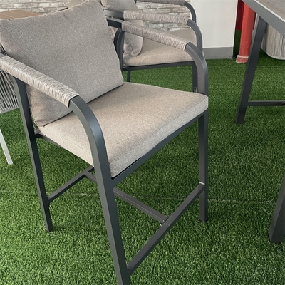 Set di giardino specifico Divano in rattan in alluminio Moderno design
