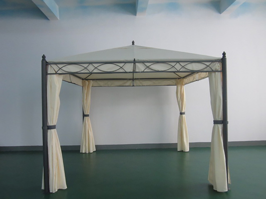 PA rivestito 3*3*2.75m Grade Canopy e strutture di giardino pieghevoli Gazebo con rete