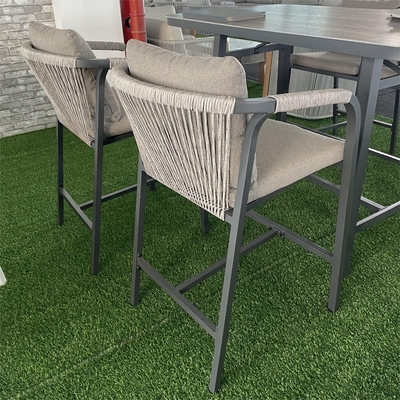 Set di giardino specifico Divano in rattan in alluminio Moderno design