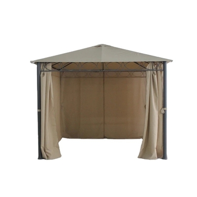 Giardino esterno Gazebo in acciaio metallo con tenda in poliestere Un parco duraturo Opzione di svago