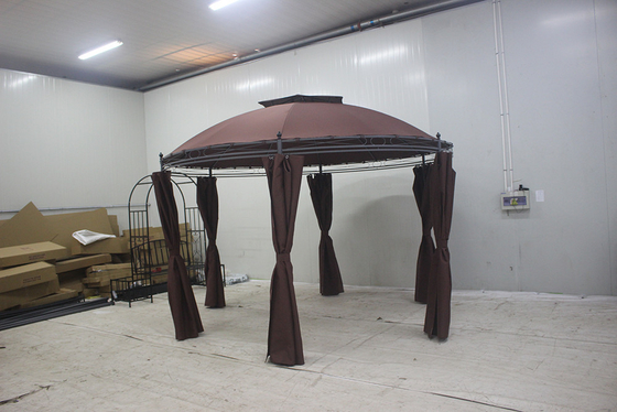 Gazebo a telaio pieghevole 3x3m a doppio tetto utensile di montaggio gratuito per una protezione duratura