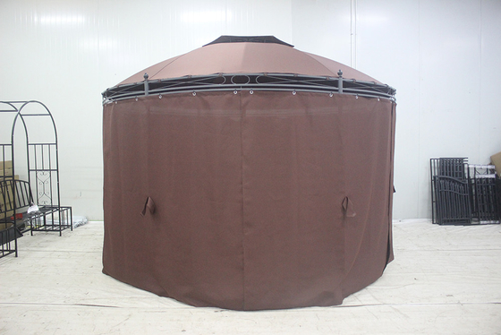 Gazebo a telaio pieghevole 3x3m a doppio tetto utensile di montaggio gratuito per una protezione duratura
