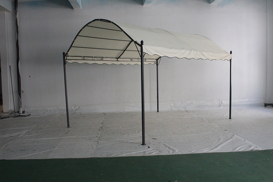 Non rivestito di acciaio chiuso moderno impermeabile barbecue esterno campeggio patio solar gazebo