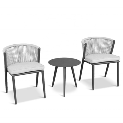Soggiorno Cornice in alluminio Mobili da giardino per l' esterno Divano di rotino Set con Set Bistro