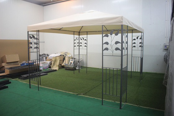 Gazebo a doppio tetto 3*3m con telaio in poliestere