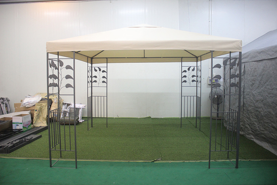 Gazebo a doppio tetto 3*3m con telaio in poliestere