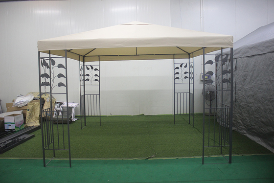 Gazebo a doppio tetto 3*3m con telaio in poliestere