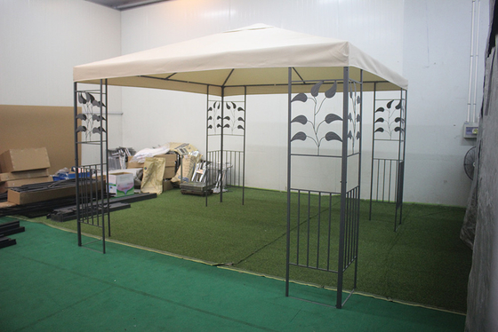 Gazebo a doppio tetto 3*3m con telaio in poliestere