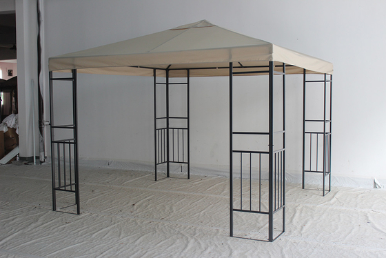 Gazebo in acciaio personalizzato con schermo reticolato di tessuto impermeabile esterno 3X3M