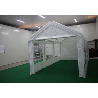 Carport esterno CP004-W con copertura superiore in PE impermeabile e telaio in metallo 3X6M
