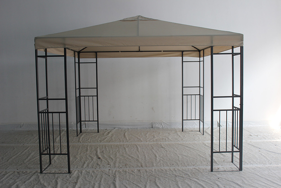 Gazebo in acciaio personalizzato con schermo reticolato di tessuto impermeabile esterno 3X3M
