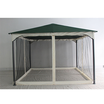 Tenda da campeggio piegata con telaio in acciaio per giardino e esterni