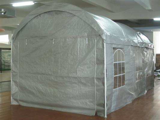 Tenda di stoccaggio a cupola di acciaio impermeabile Tenda di riparo Carport Canopy per all'aperto 300 * 600cm