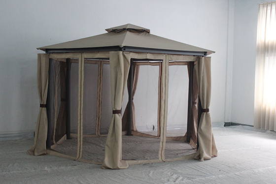 2*2*2.8M Gazebo rivestito in PVC con tenda e zanzariera dai migliori produttori di gazebo