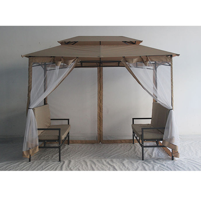 Gazebo da giardino di lusso di design personalizzato Gazebo da giardino da patio di metallo impermeabile usato