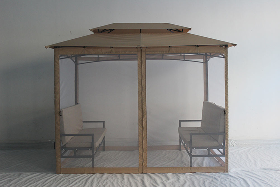 Gazebo esterno di lusso impermeabile facilmente assemblabile 2*2,9*2,45M per terrazzi in giardino