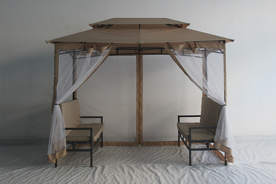 Gazebo esterno di lusso impermeabile facilmente assemblabile 2*2,9*2,45M per terrazzi in giardino