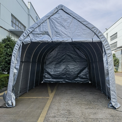 Parcheggio auto Tenda di garage a baldacchino grande con telaio galvanizzato in acciaio e materiale per tetto in PE