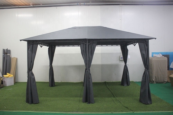 Cornice con rivestimento PA Cortile di sostituzione Gazebo Canopy Ombre di sole Polyester Padiglione Cupola