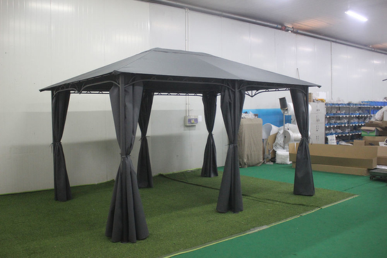 Cornice con rivestimento PA Cortile di sostituzione Gazebo Canopy Ombre di sole Polyester Padiglione Cupola
