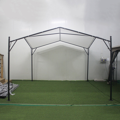Pergola da giardino facile da assemblare Metal Leisure Eco-Friendly Gazebo all'aperto 3,5*3,5*2,7m