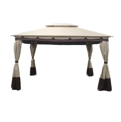 Gazebo esterno in metallo per giardino a doppio capo 3x4x2.7m opzionale tipo metallo