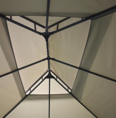 Gazebo esterno in metallo per giardino a doppio capo 3x4x2.7m opzionale tipo metallo