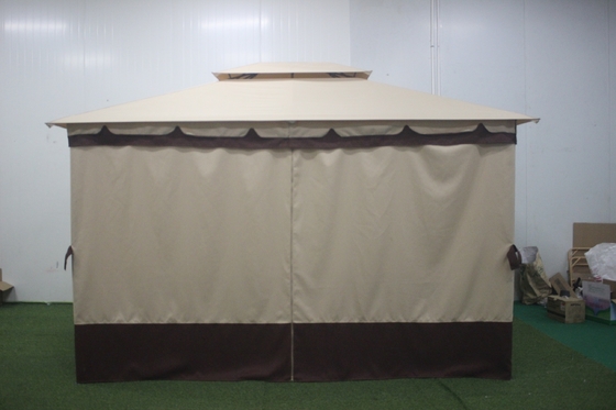Gazebo esterno in metallo per giardino a doppio capo 3x4x2.7m opzionale tipo metallo