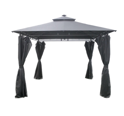 Cornice in acciaio 3x3x2.7M Patio esterno rotondo Canopy Party Gazebo Design per giardino / esterno