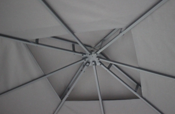 Facile assemblaggio Patio esterno rotondo Canopy Party Gazebo con telaio in acciaio 3x3x2.75M
