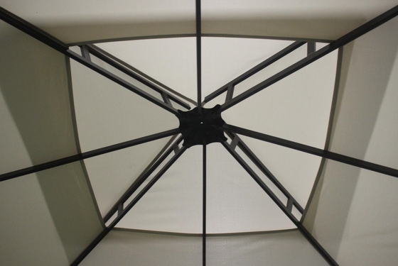 3x3x2.7M Gazebo esterno in acciaio a doppio tetto per patio Canopy Party Santuario all'aperto