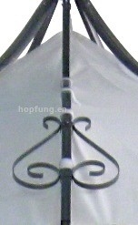 Popolare pergola da giardino a tetto singolo da 3*3*2.65m con design decorativo di lusso e arbor
