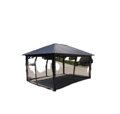 Prodotti da giardino all'aperto Pergola 4,85x3,65x2,75m Acciaio galvanizzato con tessuto