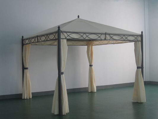 Giardino protezione solare Ponte pergola in acciaio metallo con poliestere tenda Galleria funzione