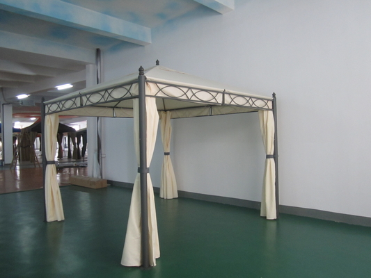 Giardino protezione solare Ponte pergola in acciaio metallo con poliestere tenda Galleria funzione
