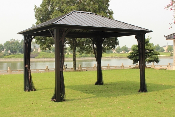 3x3.65x2.57m Galvanizzato Linea di giardino in acciaio tubo di alluminio Gazebo per forniture di giardino