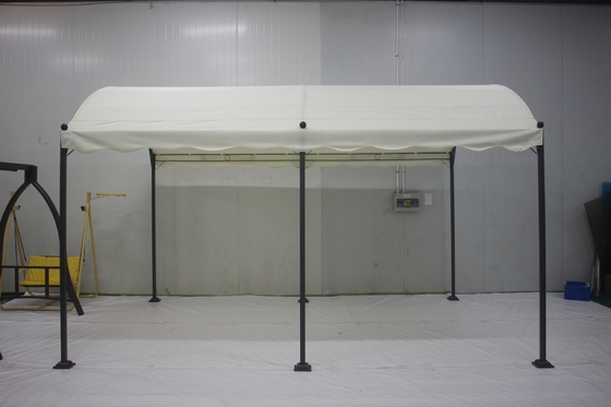 PVC 3x4x2.75M Ferro curvo Gazebo esterno Archi Arboretti Pergole Ponte per giardino