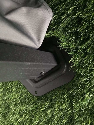 Quadro in alluminio 4x4x2.8M Gazebo esagonale con tetto rigido Ideale per l'aria aperta e facile da installare