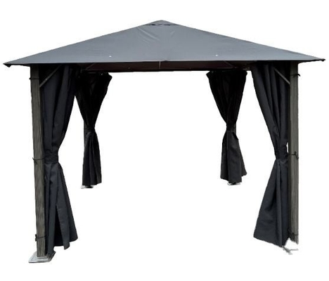 Tenda di gazebo in alluminio con pareti laterali in poliestere 3X3X2.57M per protezione impermeabile