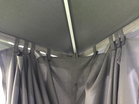 Tenda di gazebo in alluminio con pareti laterali in poliestere 3X3X2.57M per protezione impermeabile