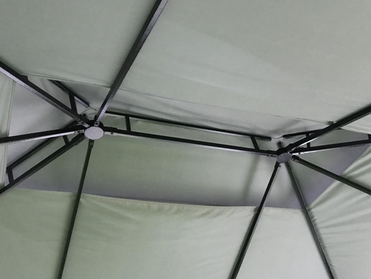 3X4X2.75M PVC e alluminio soffitto morbido Gazebo Rifugio solare per giardino doppio capo