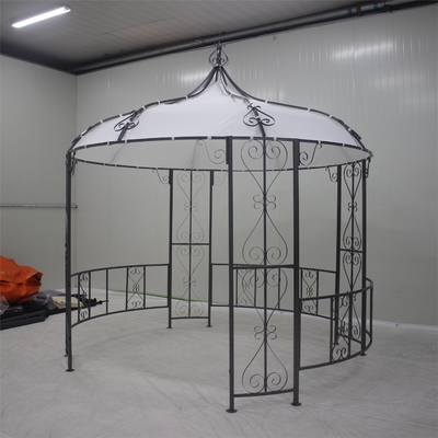 Gazebo da giardino in acciaio per il relax e l'intrattenimento all'aperto