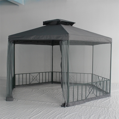 Canopy giardino all'aperto impermeabile Pergola con colori personalizzati Roof doppio esagonale