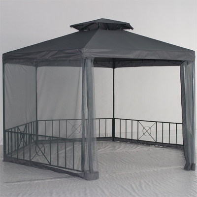 Canopy giardino all'aperto impermeabile Pergola con colori personalizzati Roof doppio esagonale