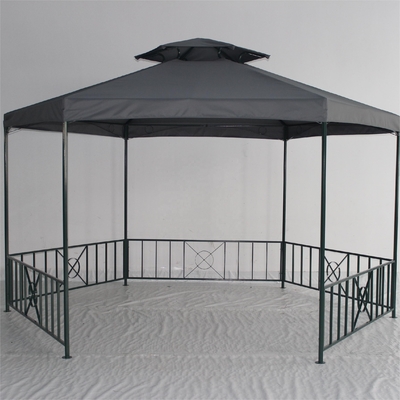 Canopy giardino all'aperto impermeabile Pergola con colori personalizzati Roof doppio esagonale